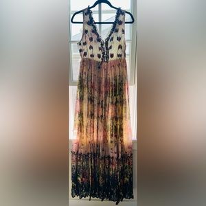 Gorgeous multicolor maxi dress size 0 from Anthropologie.